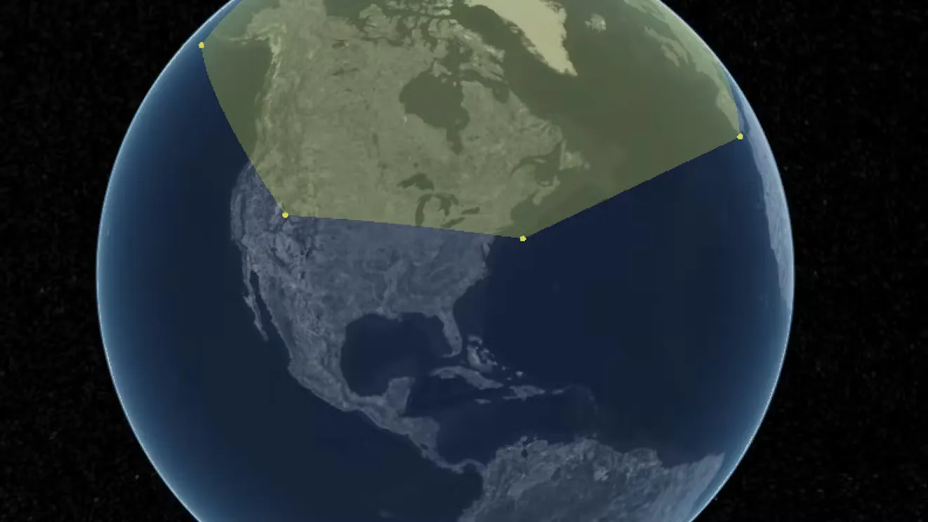 Correctly rendered polygon